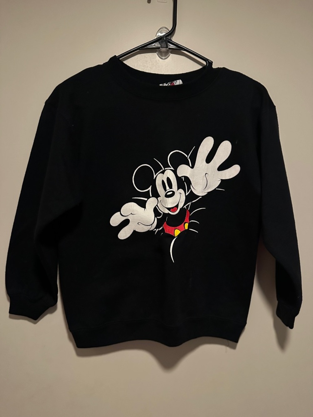 Black Mickey Mouse Graphic Sweatshirt